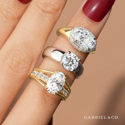 Engagement rings from Gabriel & Co of New york...found at Vail Creek Jewelry - Downtown Turlock