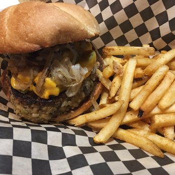 Off The Griddle - This was the Vegan. Hot! Damn this was an amazing burger. Great flavor and a fresh bun. - Vegan Near Me - Portland, Oregon Off The Griddle - This was the Vegan. Hot! Damn this was an amazing burger. Great flavor and a fresh bun. - Vegan Near Me - Portland, Oregon