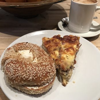 Haminados - Quiche Lorraine and a bagel. And superb coffee. - Breakfast & Brunch Near Me - London, XGL