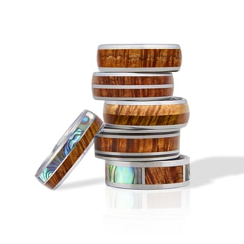 Martin & MacArthur - Eternity Rings are made with Koa from Big Island and Tungsten(hardest metal in the world). For Men/Women. Many sizes available. - Jewelry Near Me - Koloa, Hawaii