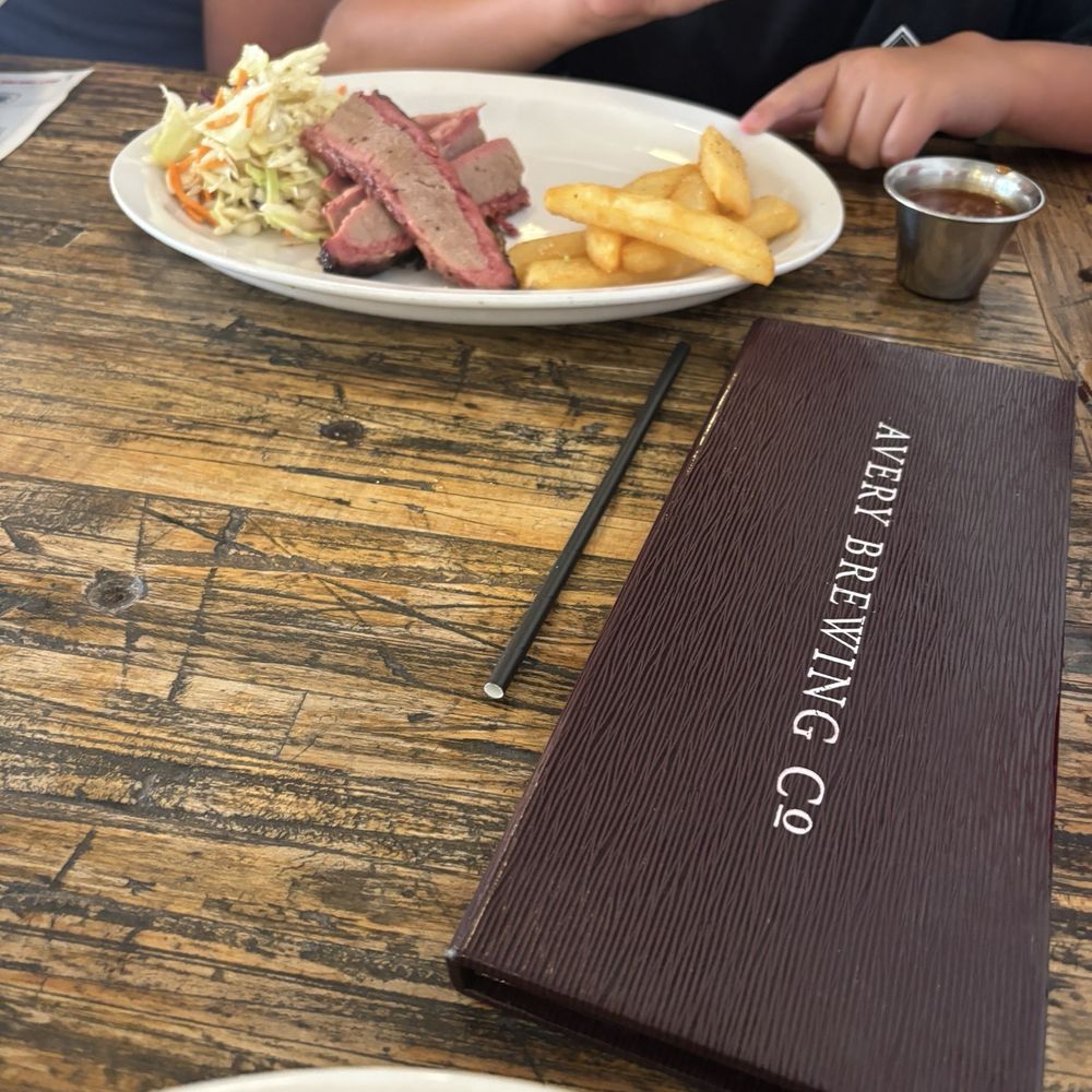 Avery Brewing - Brisket plate - Breweries Near Me - Boulder, Colorado