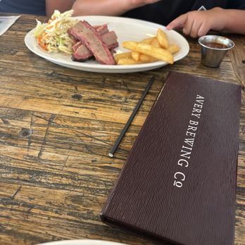 Avery Brewing - Brisket plate - Breweries Near Me - Boulder, Colorado