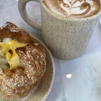 CedarHouse Coffee - Latte & passionfruit pastry. - Coffee & Tea Near Me - Orange, California