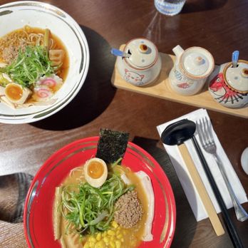 Birdman Ramen - Tokyo Shoyu - Silver, Hokkaido Garlic Miso - Silver - Ramen Near Me - Chicago, Illinois