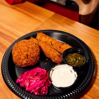 Baracoa Cuban Restaurant - Potato ball and Croquetas De Jamn - Ham Croquettes - Cuban Near Me - Palmdale, California Baracoa Cuban Restaurant - Potato ball and Croquetas De Jamn - Ham Croquettes - Cuban Near Me - Palmdale, California