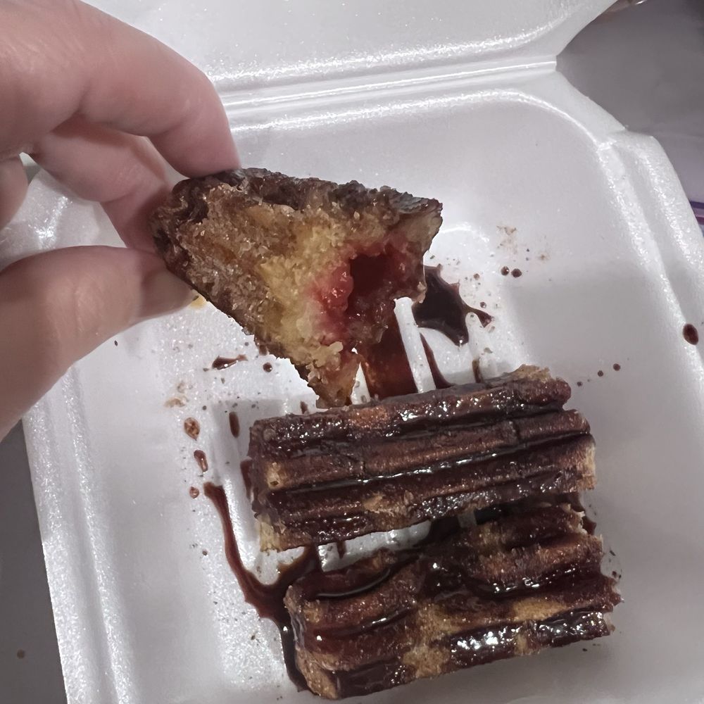 Los Robles Mexican Restaurant - Churros - with some jelly inside? Pass - Mexican Near Me - Denver, Colorado