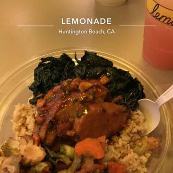 Lemonade - Mango Chicken Bowl and Watermelon Rosemary Lemonade - New American Near Me - Huntington Beach, California Lemonade - Mango Chicken Bowl and Watermelon Rosemary Lemonade - New American Near Me - Huntington Beach, California