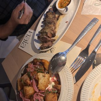 NAIA - Potato wagu skewers - Mediterranean Near Me - Chicago, Illinois