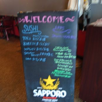 Sushi Tango - Specials placard by the front register. - Sushi Bars Near Me - Woodbury, Minnesota
