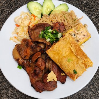 Com Tam Dao Vien - #31 thit nuong, bi, tau huy ky, cha trung hap. (Grilled pork, shredded pork skin, fried tofu skin stuffed with shrimp, steamed egg loaf) - Vietnamese Near Me - Westminster, California