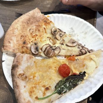 Antico Pizza Battery - House special mushroom pizza and tomato basil - Pizza Near Me - Atlanta, Georgia Antico Pizza Battery - House special mushroom pizza and tomato basil - Pizza Near Me - Atlanta, Georgia