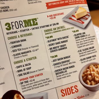 Chili's - Menu - American Near Me - Broken Arrow, Oklahoma