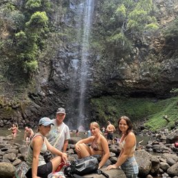 Relaxing at Secret Falls. Worth the hike! Relaxing at Secret Falls. Worth the hike!