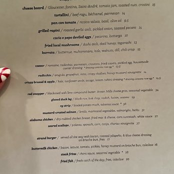 The Strand - food menu - New American Near Me - Orlando, Florida The Strand - food menu - New American Near Me - Orlando, Florida