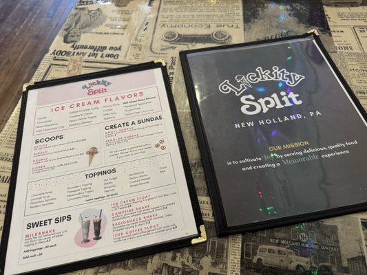 Menu photo 2 Lickity Split New Holland, PA