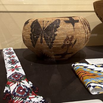 Yosemite Museum - Various items; basket, beaded belts - Museums Near Me - Yosemite Village, California