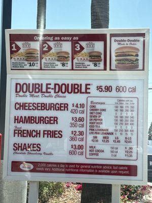 Menu photo 6 In-N-Out Burger Sacramento, CA Menu photo 6 In-N-Out Burger Sacramento, CA