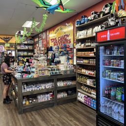 the inside of a grocery store