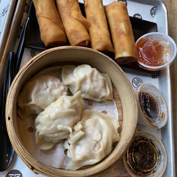 1-800-Lucky - Chicken Dumplings & Veggie Rolls DELICIOUS - Asian Fusion Near Me - Miami, Florida 1-800-Lucky - Chicken Dumplings & Veggie Rolls DELICIOUS - Asian Fusion Near Me - Miami, Florida