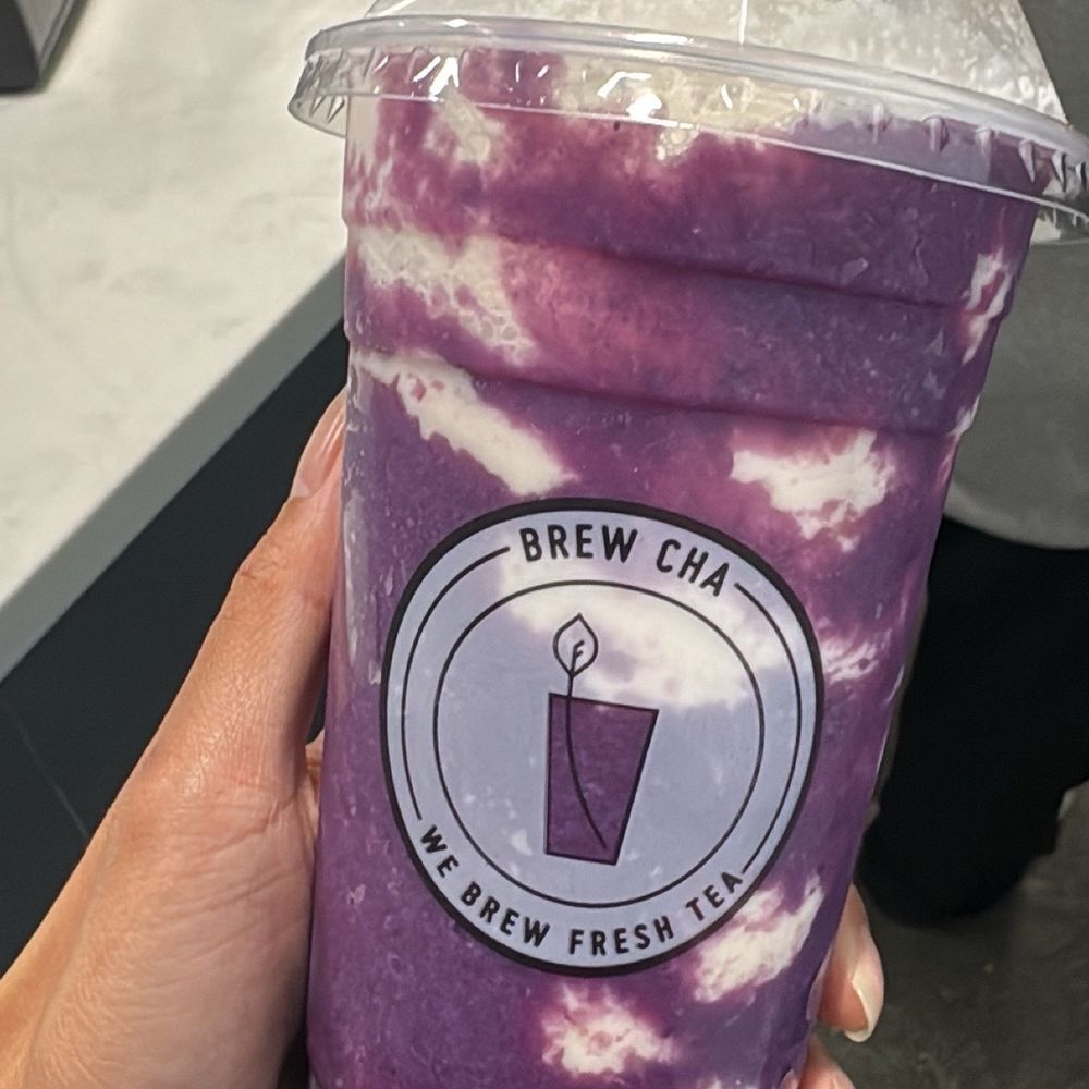 Ube taro latte Ube taro latte