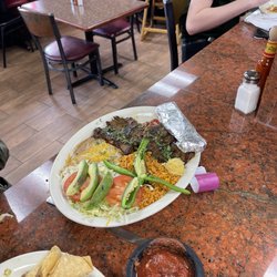 Mi Ranchito Cafe - Our meal, Carne Asada Platillo, was awesome. More than enough food for two.