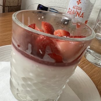Terra - Strawberry Panna Cotta - Italian Near Me - Dallas, Texas