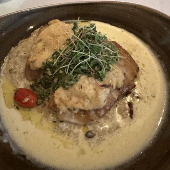 Roy's Waikiki - Crab Meat Opakapaka with mushroom risotto ($82! 4 stars - rich and luxurious) - Hawaiian Near Me - Honolulu, Hawaii