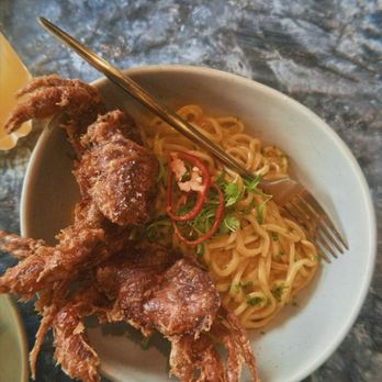Chao - Soft-shell crab pasta - Asian Fusion Near Me - Honolulu, Hawaii