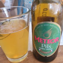 The Meteor Pils, and a very tasty one it is!