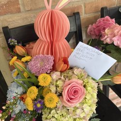 Moosefeathers Florist - Easter arrangement from Moosefeathers - thank you Missy!