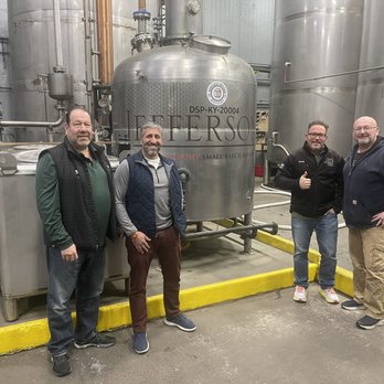 Kentucky Artisan Distillery - This is a picture of the Bourbon Boys from left to right Rob, Dave Dave Chris - Distilleries Near Me - Crestwood, Kentucky