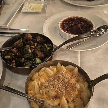 Roots Steakhouse - Mac & cheese, Brussels sprouts, corn crème brûlée - Steakhouses Near Me - Morristown, New Jersey Roots Steakhouse - Mac & cheese, Brussels sprouts, corn crème brûlée - Steakhouses Near Me - Morristown, New Jersey