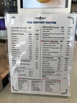 Menu photo 6 The History Coffee Los Angeles, CA Menu photo 6 The History Coffee Los Angeles, CA