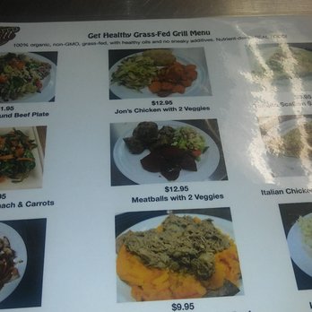 Get Healthy - Another shot of the menu, meals made with quality pork, beef and poultry from local farmers, whom produce their products responsibly. - Farmers Market Near Me - Rockwall, Texas Get Healthy - Another shot of the menu, meals made with quality pork, beef and poultry from local farmers, whom produce their products responsibly. - Farmers Market Near Me - Rockwall, Texas