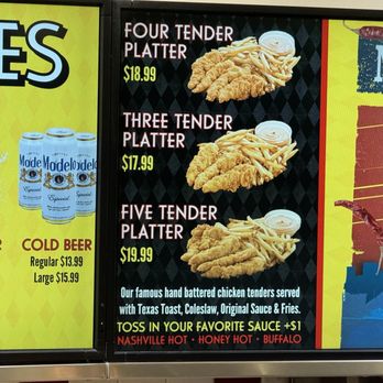 Original Chicken Tender - 3-/4- and 5-tender platters. The 4-tender and 4-tender platters are the best deals IMHO... - Fast Food Near Me - Las Vegas, Nevada Original Chicken Tender - 3-/4- and 5-tender platters. The 4-tender and 4-tender platters are the best deals IMHO... - Fast Food Near Me - Las Vegas, Nevada