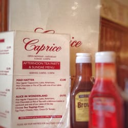 Caprice Restaurant - Menu & sauces
