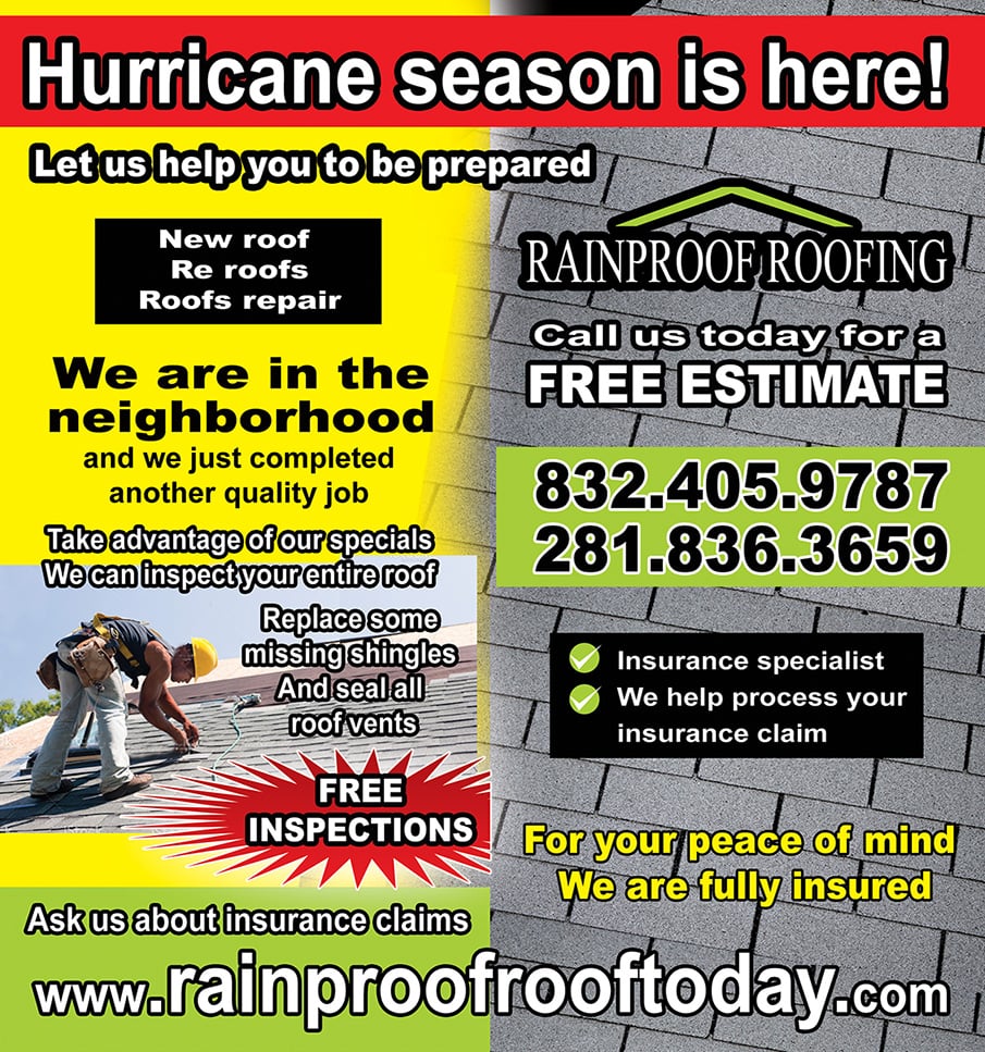 Slide of Rainproof Roofing