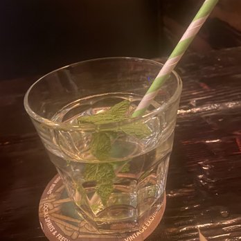 Forbidden Island - Water with mint - Tiki Bars Near Me - Alameda, California