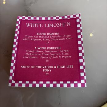 White Limozeen - Cocktail Bars Near Me - Nashville, Tennessee