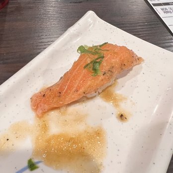 Show Sushi - 2 Pieces Pepper Salmon Sushi - Sushi Bars Near Me - San Dimas, California