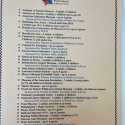 Ridley Township Public Library - Museum passes