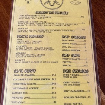 Singhs Cantina - Food menu - Vietnamese Near Me - San Antonio, Texas
