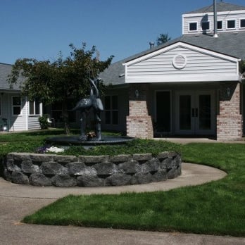 Forest Grove Beehive Assisted Living - Beautiful fountain at the front entrance to the assisted living building. - Assisted Living Facilities Near Me - Forest Grove, Oregon Forest Grove Beehive Assisted Living - Beautiful fountain at the front entrance to the assisted living building. - Assisted Living Facilities Near Me - Forest Grove, Oregon
