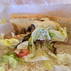 Steak One - I tried the chicken today and the black girl SUCKED. My sandwich has VERY little chicken. Half of it had ONLY cheese.