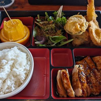 HK Sushi - Chicken teriyaki bento, great deal on their lunch special. - Sushi Bars Near Me - Watauga, Texas HK Sushi - Chicken teriyaki bento, great deal on their lunch special. - Sushi Bars Near Me - Watauga, Texas