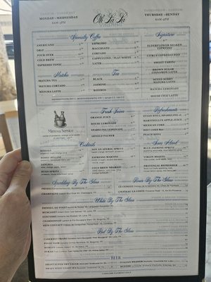 Menu photo 2 Oh La La Pasadena, CA