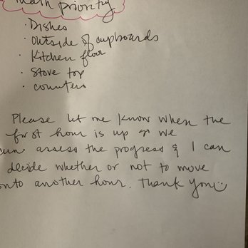 Fresh Start Cleaning Services - I taped this to my fridge before the cleaners arrived - Home Cleaning Near Me - Buena Park, California Fresh Start Cleaning Services - I taped this to my fridge before the cleaners arrived - Home Cleaning Near Me - Buena Park, California