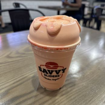 Savvy Sliders - Strawberry banana milkshake (secret menu item) so good - Fast Food Near Me - Fort Lauderdale, Florida Savvy Sliders - Strawberry banana milkshake (secret menu item) so good - Fast Food Near Me - Fort Lauderdale, Florida