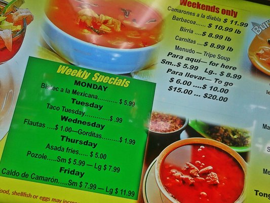 Menu photo 6 Sheila's Taqueria Melvindale, MI Menu photo 6 Sheila's Taqueria Melvindale, MI
