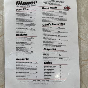 Gumbo 2 Geaux - Menu - Cajun/Creole Near Me - Alton, Illinois